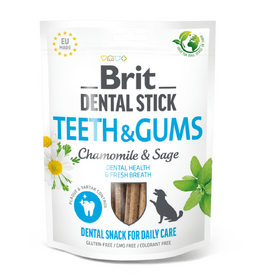 Brit Dental Stick Teeth & Gums with Chamomile & Sage 7 pcs 251 g