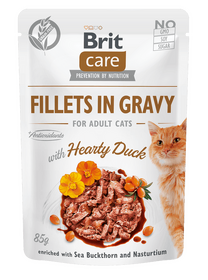 Brit Care Cat Fillets in Gravy with Hearty Duck 85 g