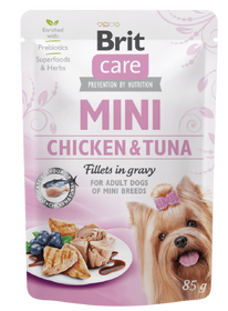 Brit Care Mini Chicken&Tuna fillets in gravy 85 g