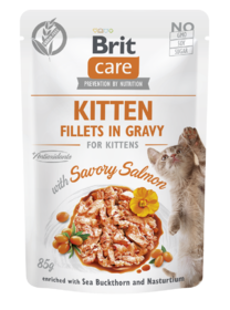 BCC Kitten. Fillets in Gravy with Savory Salmon 85 g