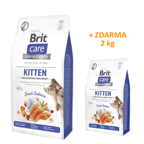 Brit Care Cat Grain-Free Kitten Gentle Digestion & Strong Immunity 7 kg + 2 kg ZDARMA