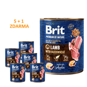 6 x Brit Premium by Nature Lamb with Buckwheat 800 g