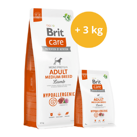 Brit Care Dog Hypoallergenic Adult Medium Breed AKCE 12 kg + 3 Kg