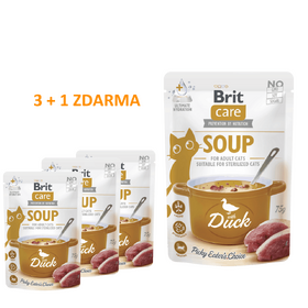 4 x Brit Care Soup with Duck for Cats 75 g
