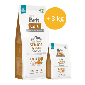Brit Care Dog Grain-free Senior & Light  AKCE 12 kg + 3 kg