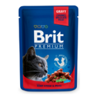 Brit Premium Cat Pouches with Beef Stew & Peas 100 g - 1/3