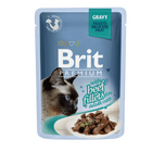 Brit Premium Cat Delicate Fillets in Gravy with Beef 85 g - 1/3