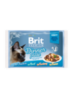 Brit Premium Cat Delicate Fillets in Gravy Dinner Plate (4x85 g) 340 g - 1/3