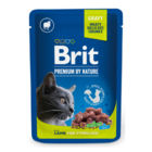 Brit Premium Cat Pouches Lamb for Sterilized 100 g - 1/3