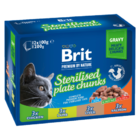 Brit Premium Cat Pouches Sterile Plate (12x100 g) 1,02 kg - 1/3