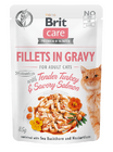 Brit Care Cat Fillets in Gravy with Tender Turkey Savory Salmon 85 g - 1/3