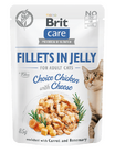 Brit Care Cat Fillets in Jelly Choice Chicken with Cheese 85 g - 1/3