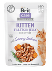 Brit Care Cat Kitten. Fillets in Jelly with Savory Salmon 85 g - 1/3