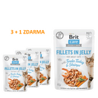 4 x Brit Care Cat Fillets in Jelly with Tender Turkey & Shrimps 85 g - 1/3