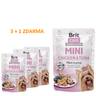 4 x Brit Care Mini Chicken&Tuna fillets in gravy 85 g - 1/2