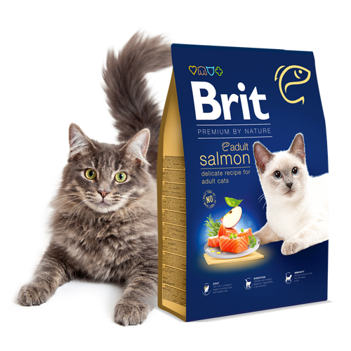 Brit Premium by Nature Cat Adult Salmon - 2