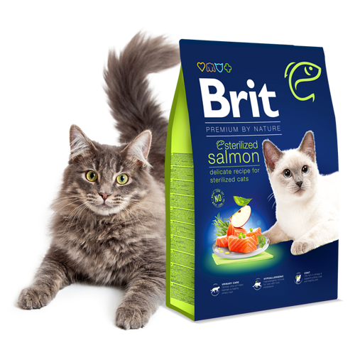 Brit Premium by Nature Cat Sterilized Salmon - 2