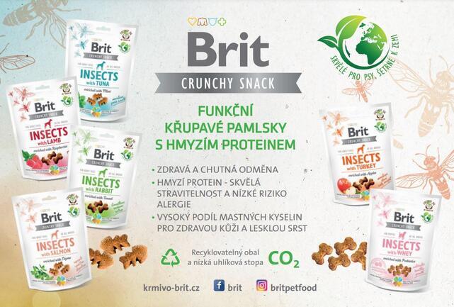 Brit Care Dog Crunchy Cracker. Insects with Salmon enriched with Thyme 200 g - 2