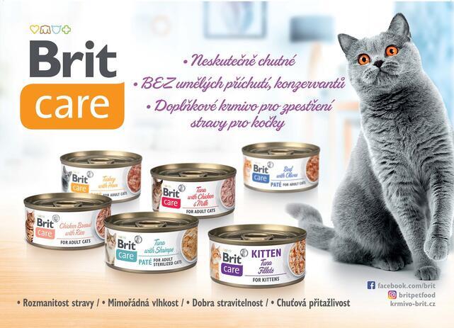 Brit Care Cat Beef Paté with Olives 70 g - 3