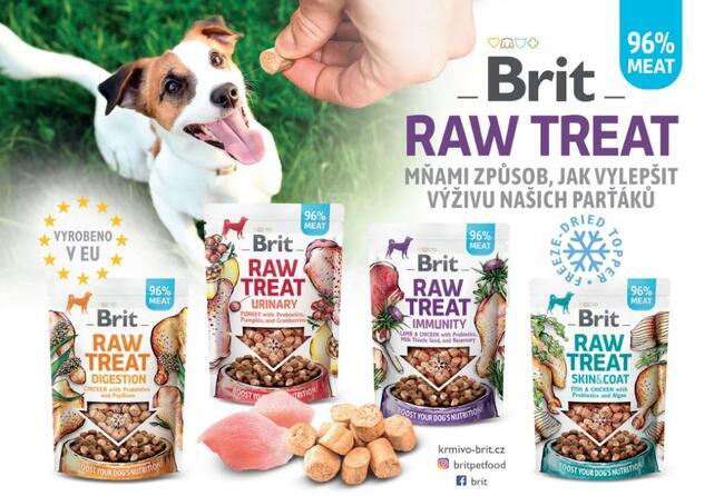 Brit RAW TREAT Skin & Coat. Freeze-dried treat and topper. Fish&Chicken 40 g - 3