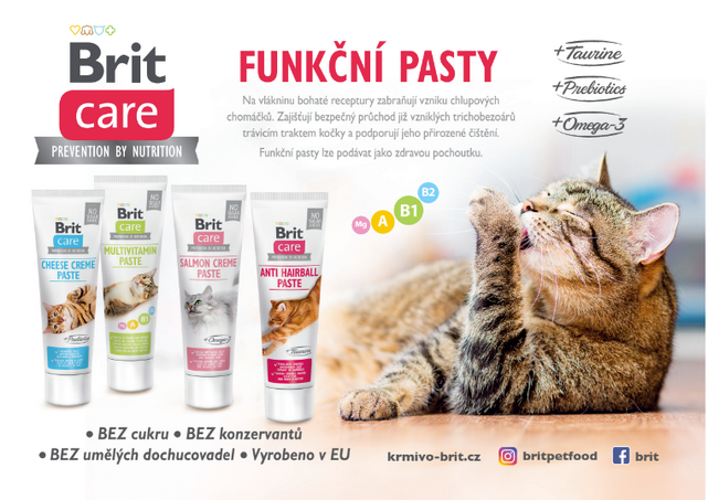 Brit Care Cat Paste Antihairball with Taurine 100 g - 3