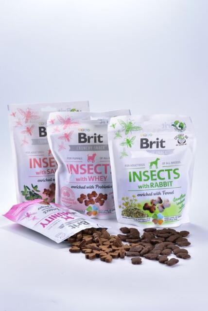 Brit Care Dog Crunchy Cracker. Insects with Lamb enriched with Raspberries 200 g - 5